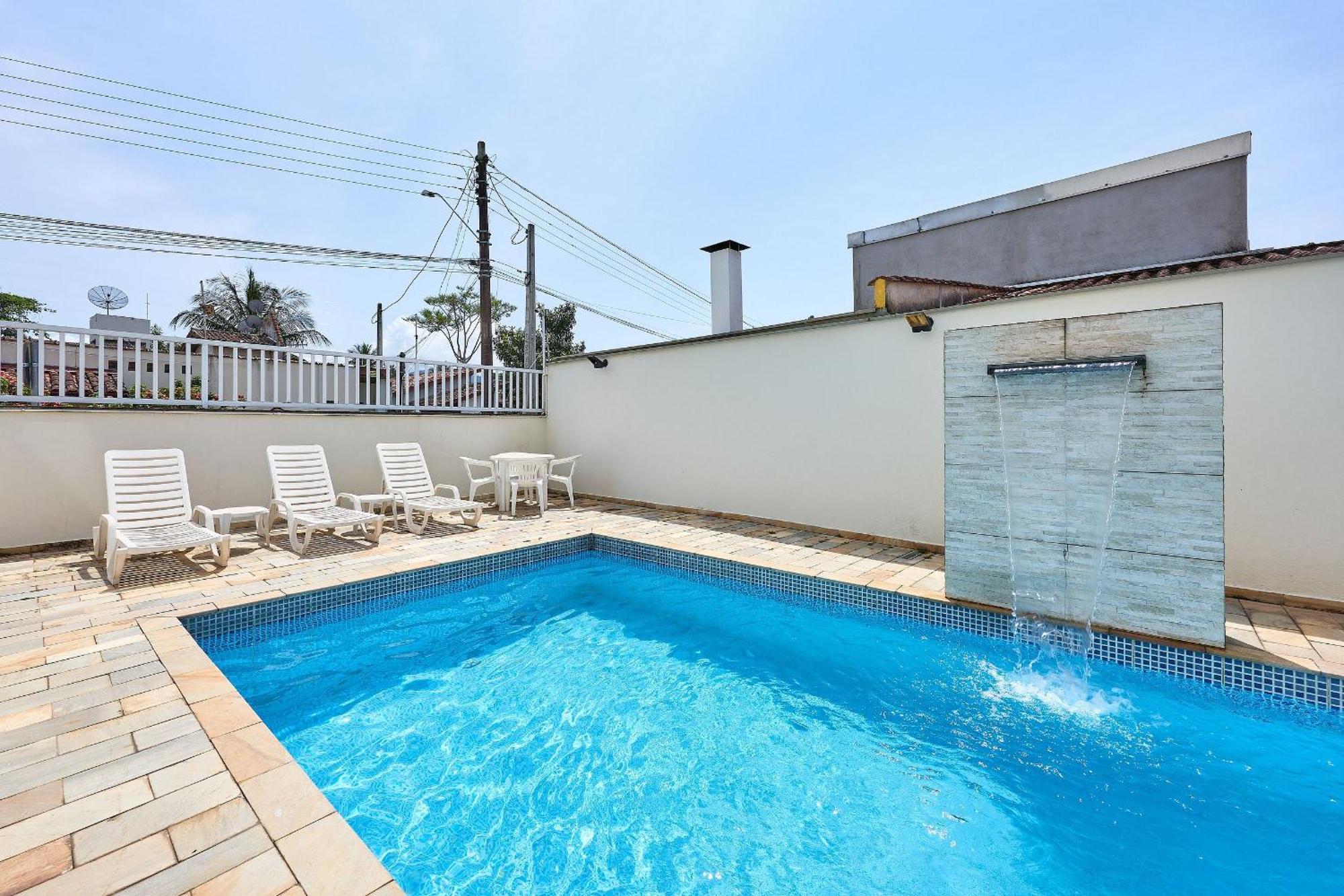 Af11: Perto Praias E Comercio, Piscina, Ar, Wi-fi, Varanda Gourmet Apartment Ubatuba